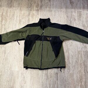 MOUNTAIN HARDWEAR Fleece GORE WINDSTOPPER Tech Jacket Olive/Black men’s size L